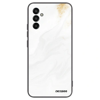 Picasee Samsung Galaxy M13 M135F Hülle - Schwarzes Silikon - White