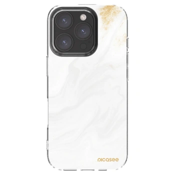 Picasee Apple iPhone 16 Pro Hülle - Transparentes Silikon - White