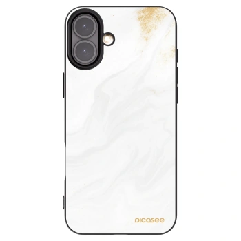 Picasee Apple iPhone 16 Plus Hülle - Schwarzes Silikon - White