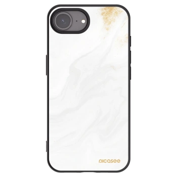 Picasee Apple iPhone 16e Hülle - Schwarzes Silikon - White