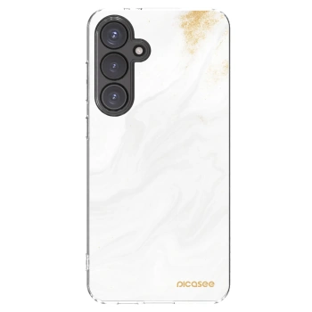 Picasee Samsung Galaxy S24 FE S721B Hülle - Transparentes Silikon - White