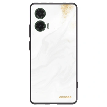Picasee Motorola Moto G35 5G Hülle - Schwarzes Silikon - White