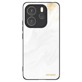 Picasee Xiaomi Redmi Note 14 4G Hülle - Schwarzes Silikon - White