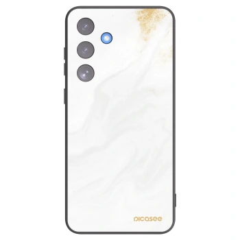 Picasee Samsung Galaxy S25 FE 5G Hülle - Schwarzes Silikon - White