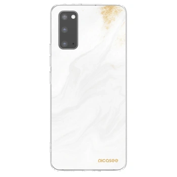 Picasee Samsung Galaxy S20 G980F Hülle - Transparentes Silikon - White