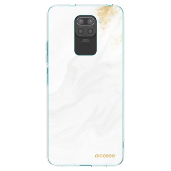 Picasee Xiaomi Redmi Note 9 Hülle - Schwarzes Silikon - White