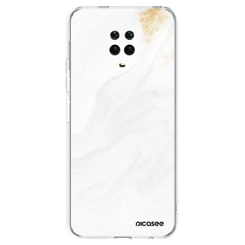 Picasee Xiaomi Redmi Note 9S Hülle - Transparentes Silikon - White