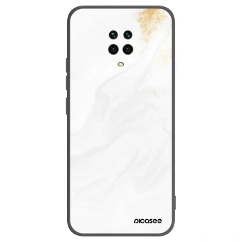Picasee Xiaomi Redmi Note 9S Hülle - Schwarzes Silikon - White