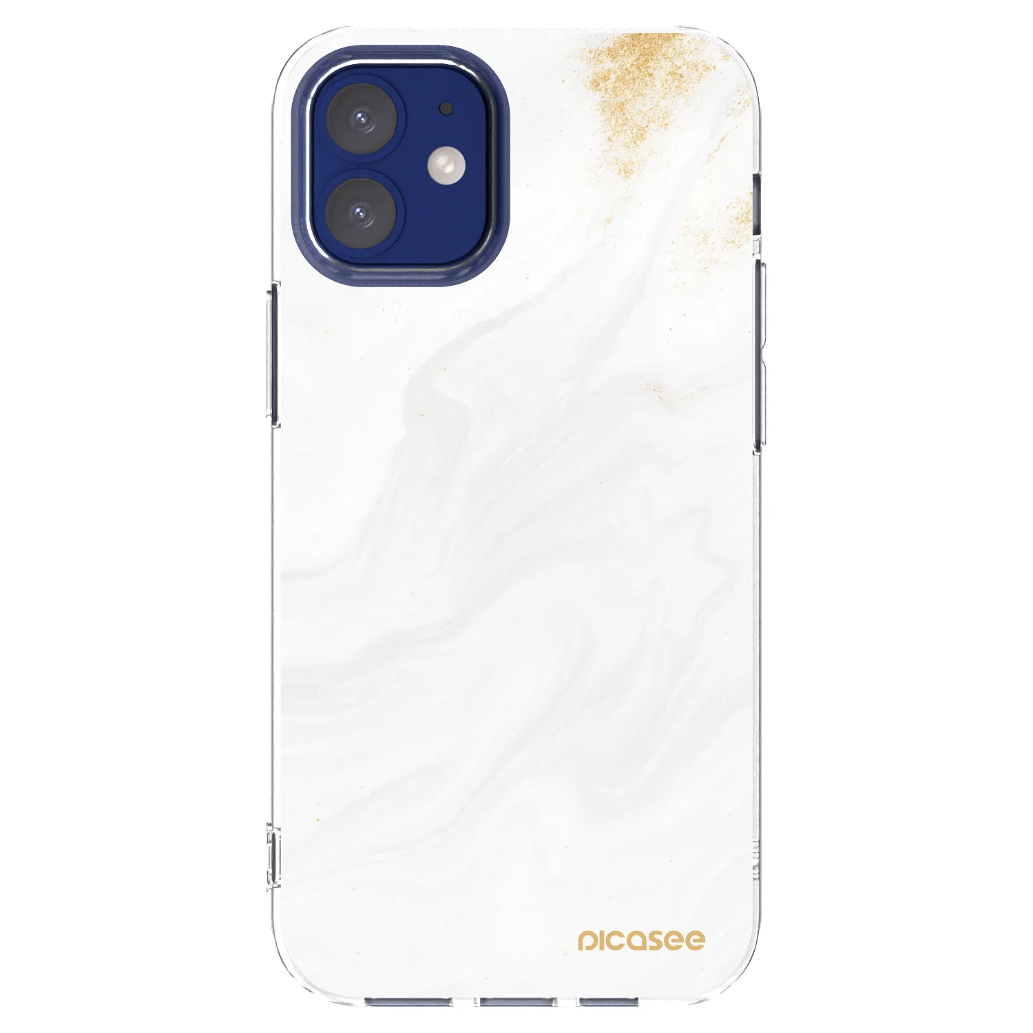 Picasee Apple iPhone 12 mini Hülle - Transparentes Silikon - White