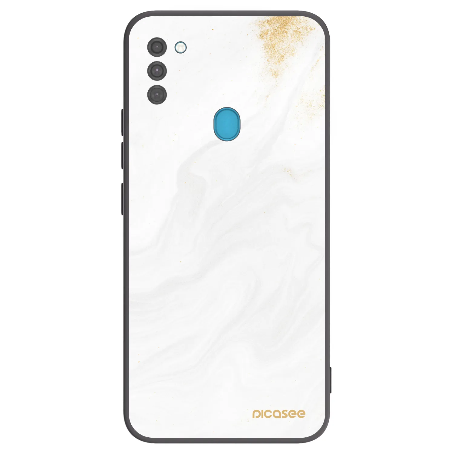 Picasee Samsung Galaxy M11 Hülle - Schwarzes Silikon - White