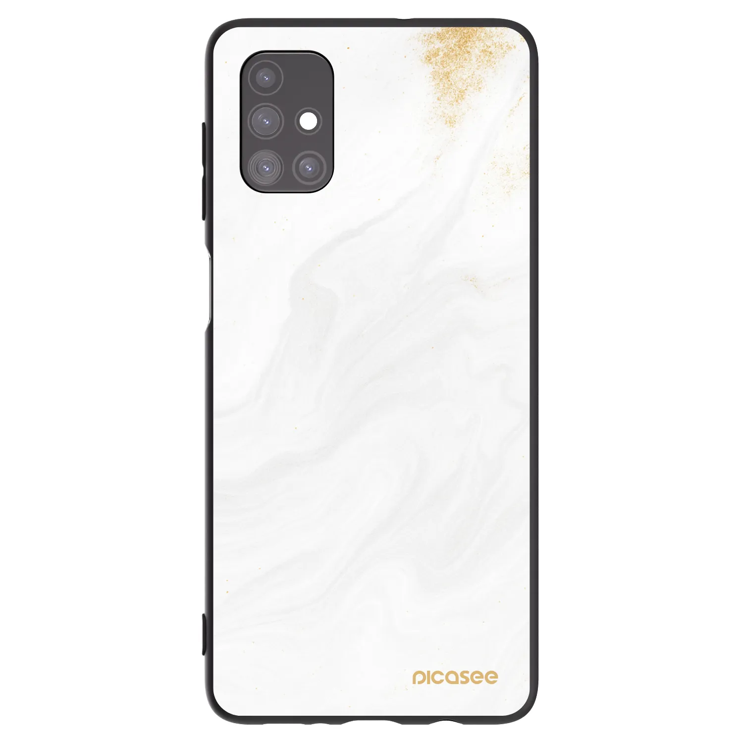 Picasee Samsung Galaxy M51 M515F Hülle - Schwarzes Silikon - White