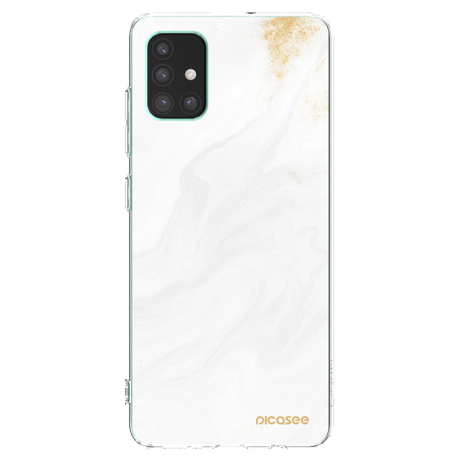 Picasee Samsung Galaxy M51 M515F Hülle - Transparentes Silikon - White