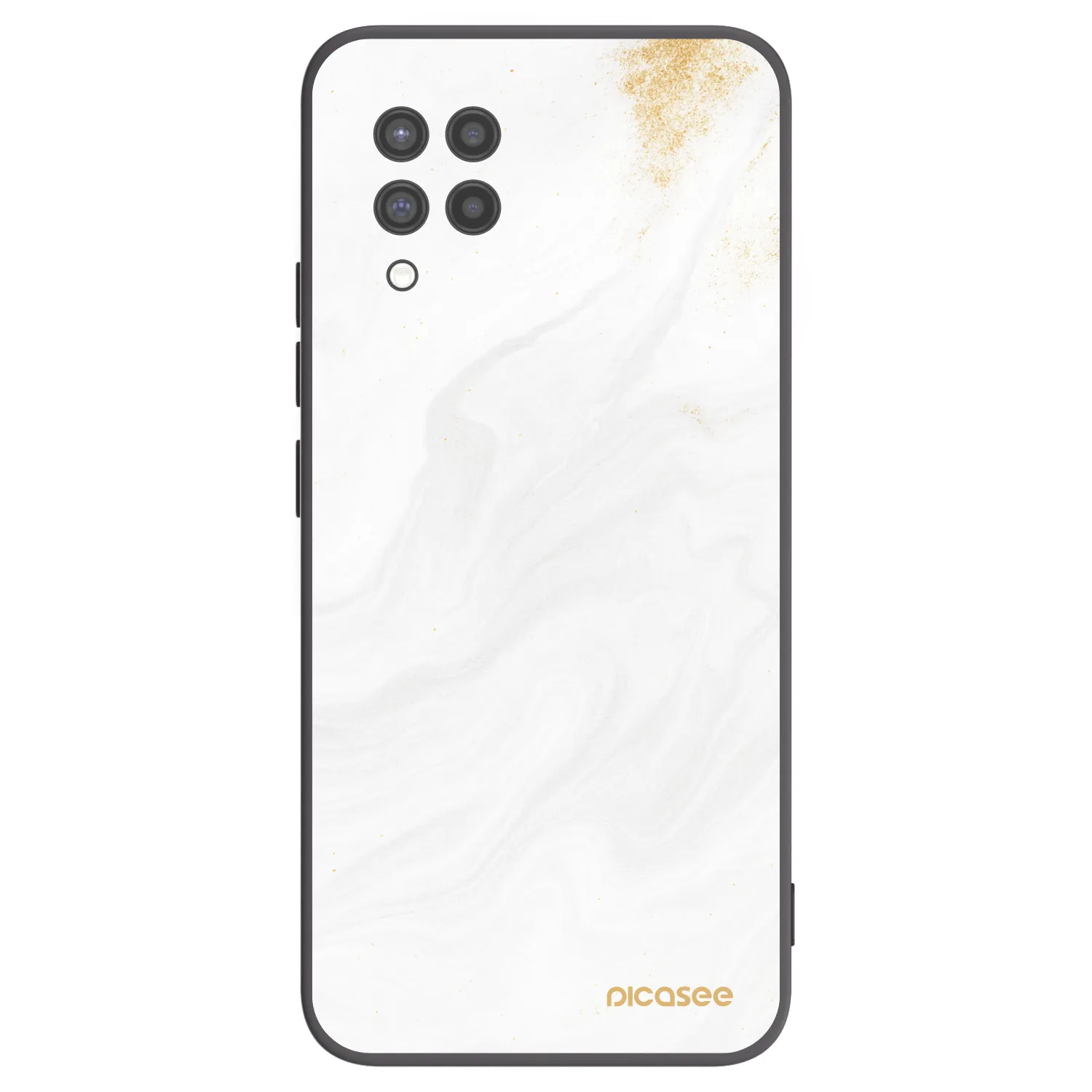 Picasee Samsung Galaxy A42 A426B Hülle - Schwarzes Silikon - White