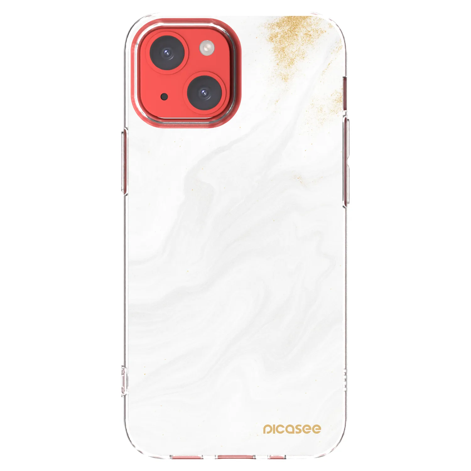 Picasee Apple iPhone 13 mini Hülle - Transparentes Silikon - White