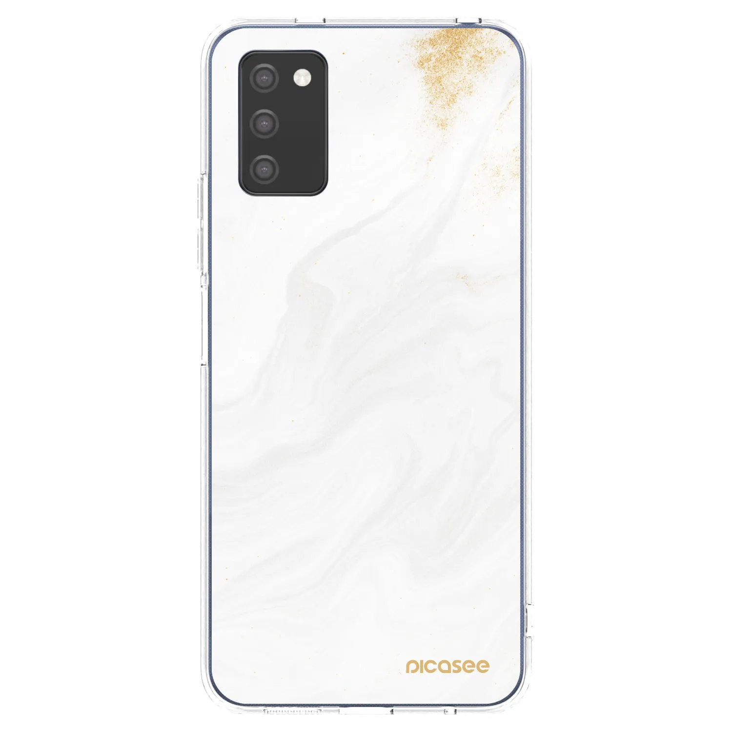 Picasee Samsung Galaxy A02s A025G Hülle - Transparentes Silikon - White