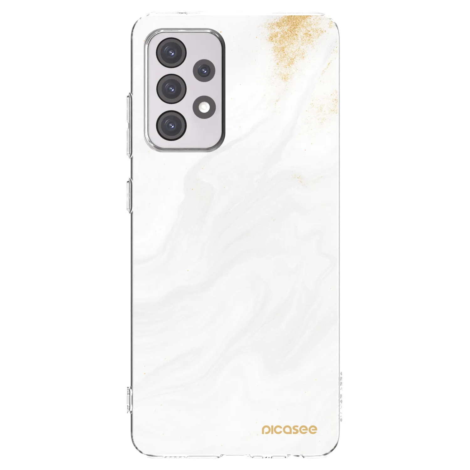 Picasee Samsung Galaxy A52s 5G A528B Hülle - Transparentes Silikon - White