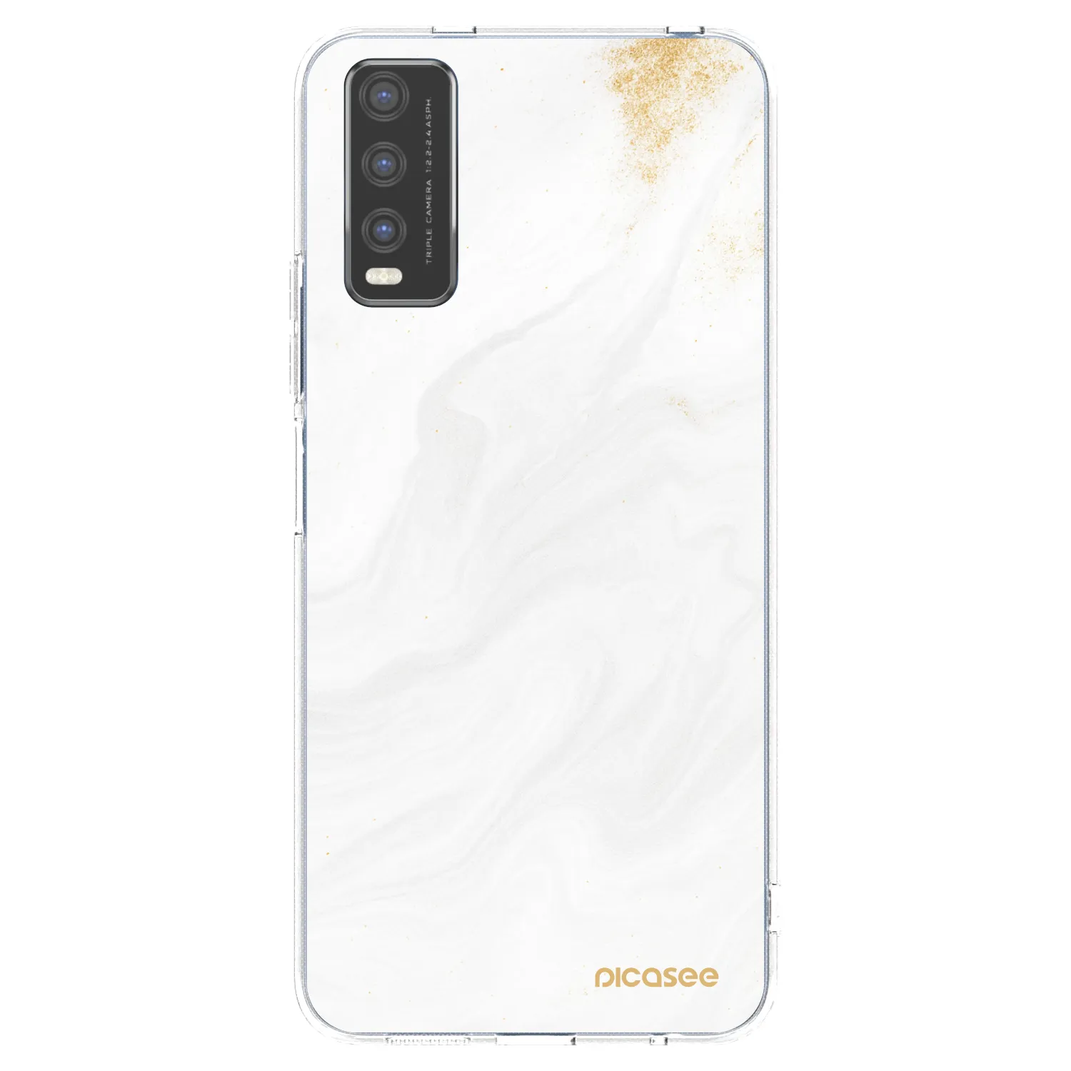 Picasee Vivo Y20s Hülle - Transparentes Silikon - White