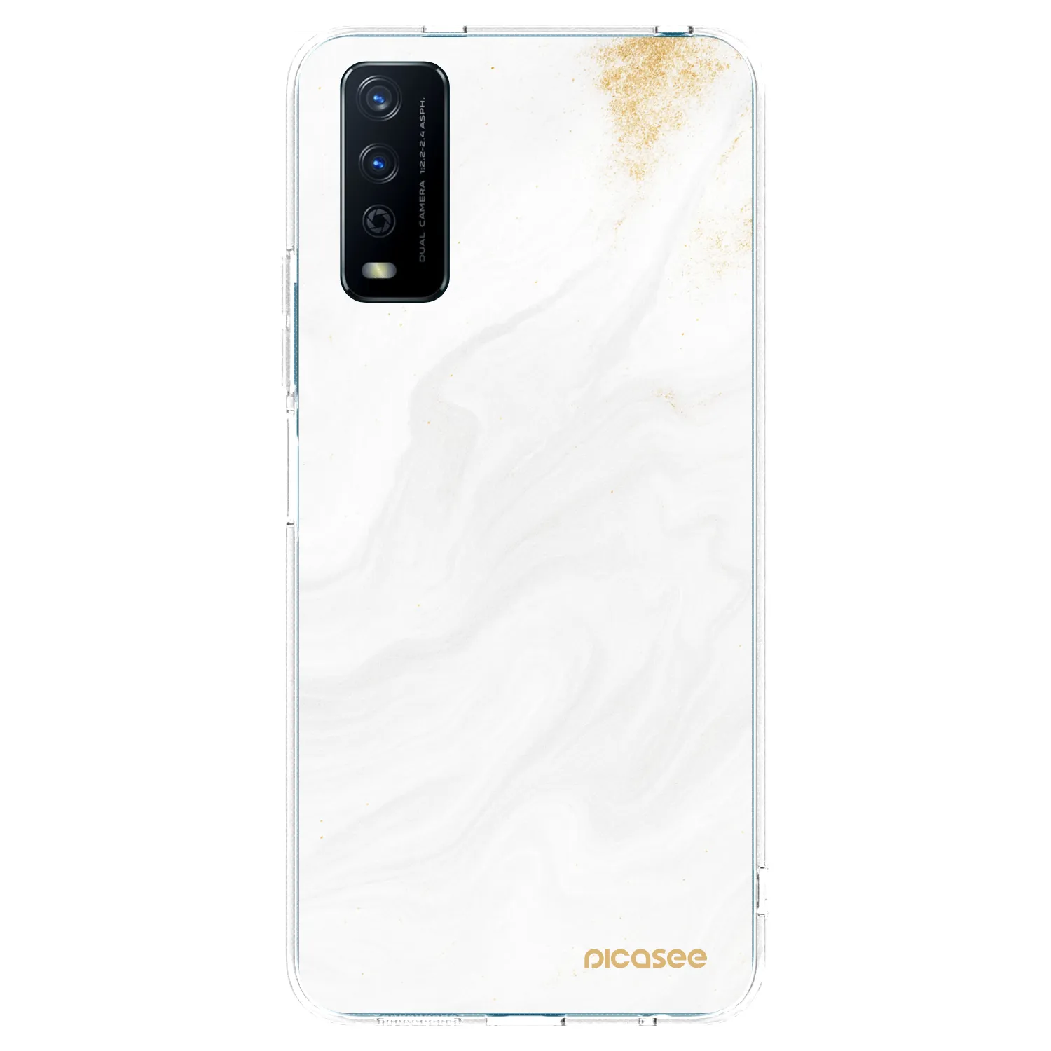 Picasee Vivo Y11s Hülle - Transparentes Silikon - White