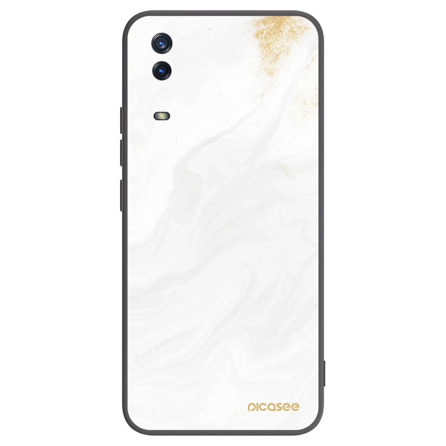 Picasee Vivo Y11s Hülle - Schwarzes Silikon - White