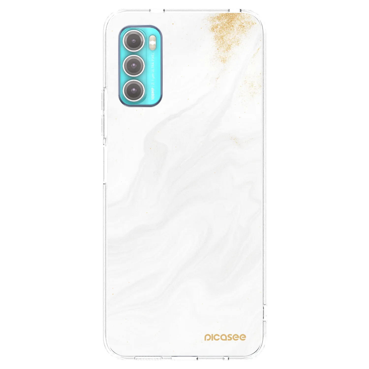 Picasee Motorola Moto G60 Hülle - Transparentes Silikon - White