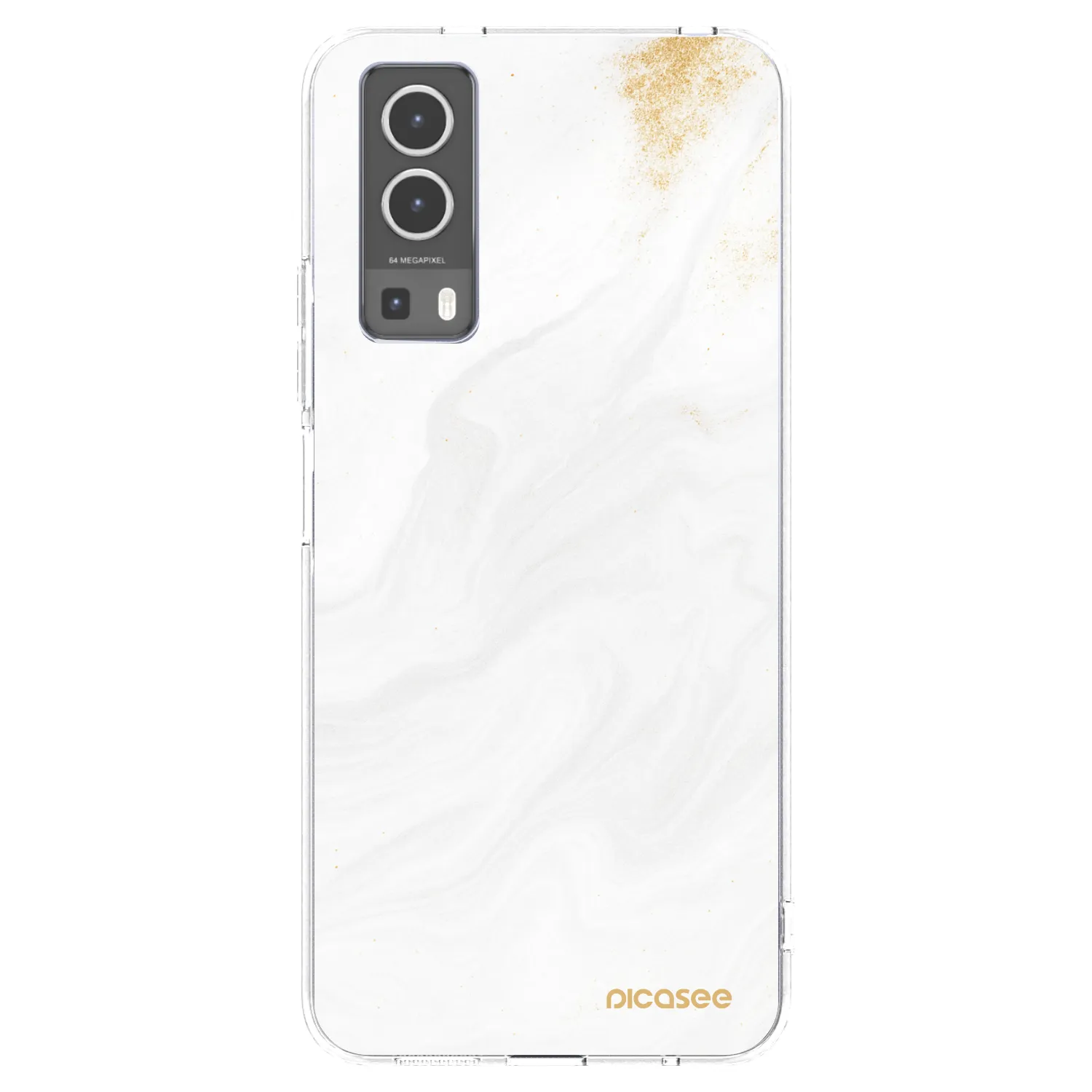 Picasee Vivo Y72 5G Hülle - Transparentes Silikon - White