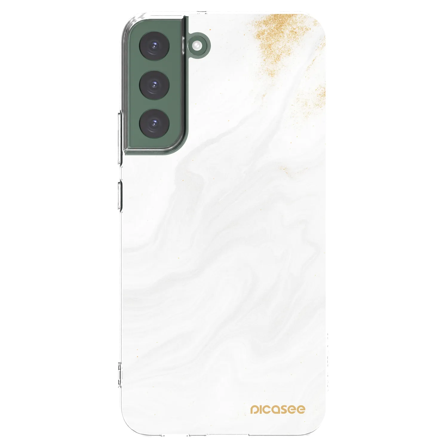 Picasee Samsung Galaxy S22+ 5G Hülle - Transparentes Silikon - White