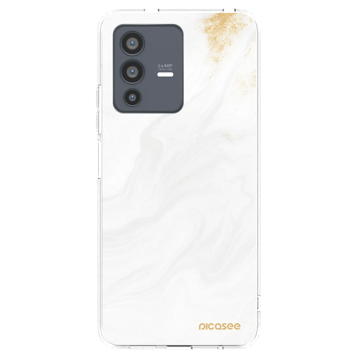 Picasee Vivo V23 5G Hülle - Transparentes Silikon - White