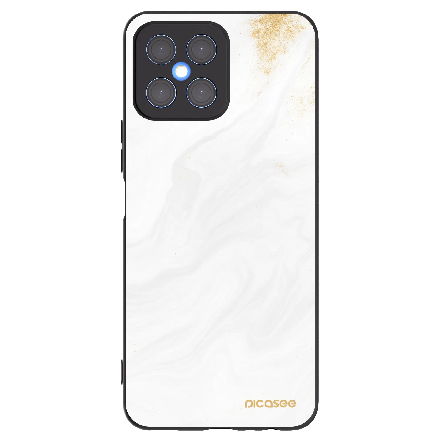 Picasee Honor X8 4G Hülle - Schwarzes Silikon - White