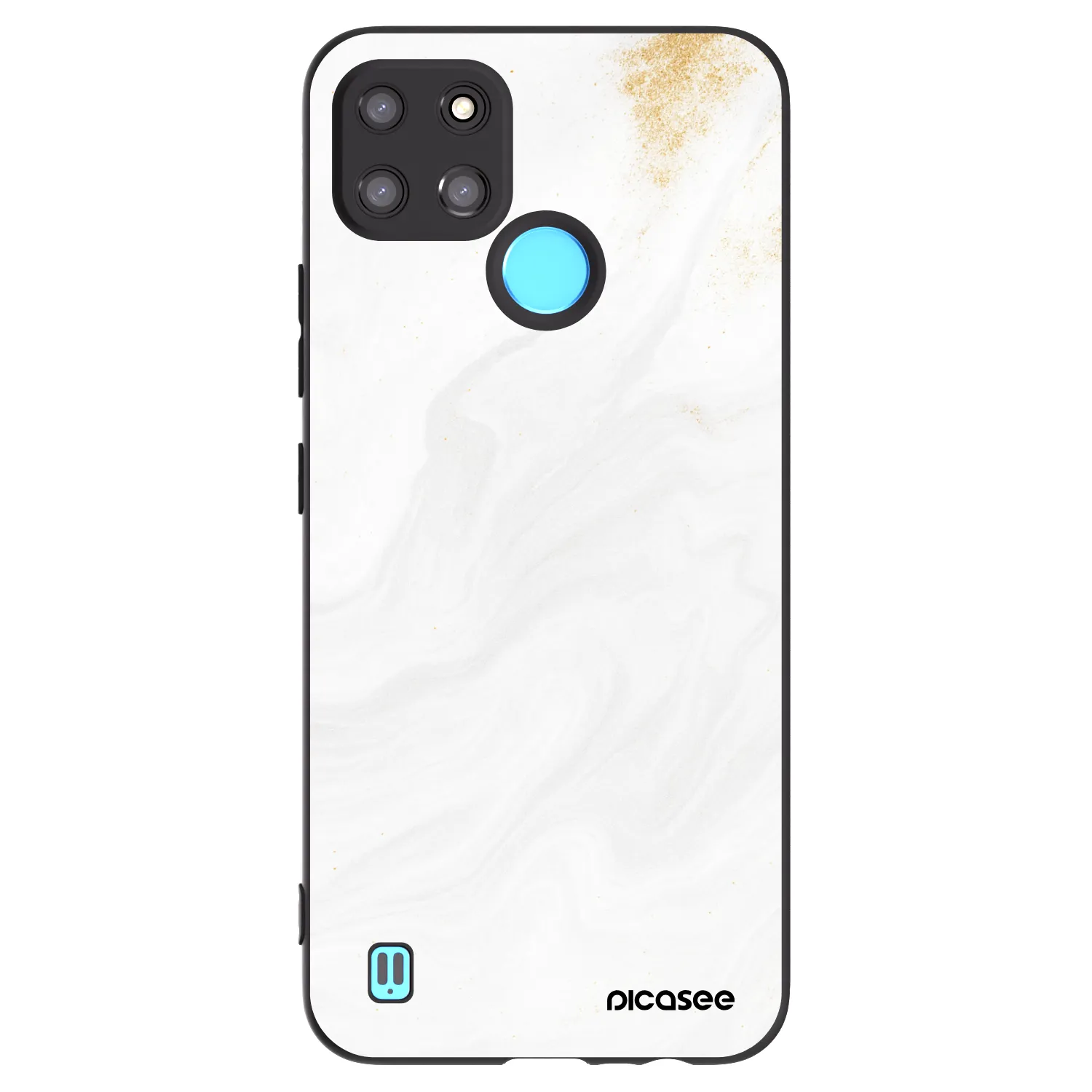 Picasee Realme C21Y Hülle - Schwarzes Silikon - White