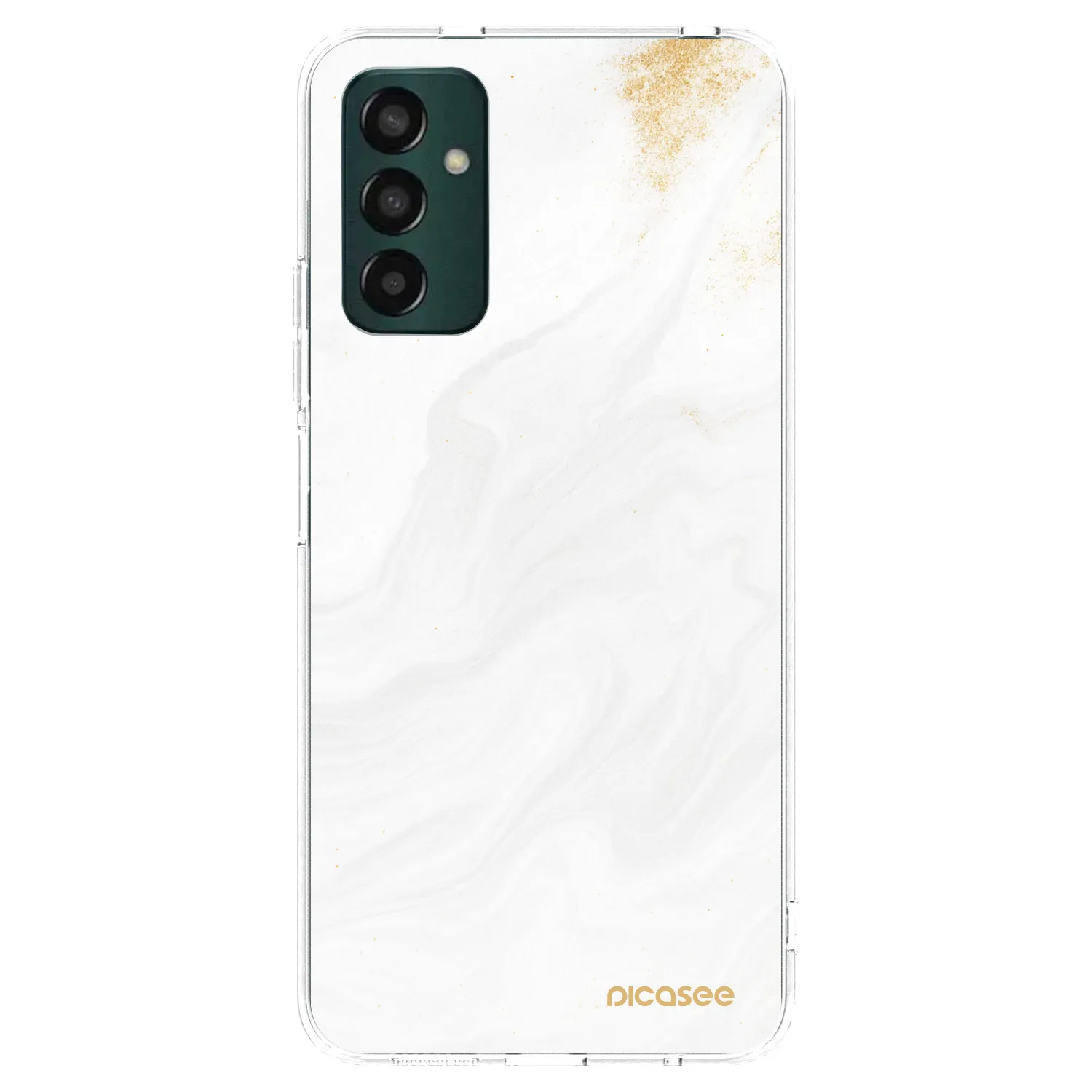 Picasee Samsung Galaxy M13 M135F Hülle - Transparentes Silikon - White
