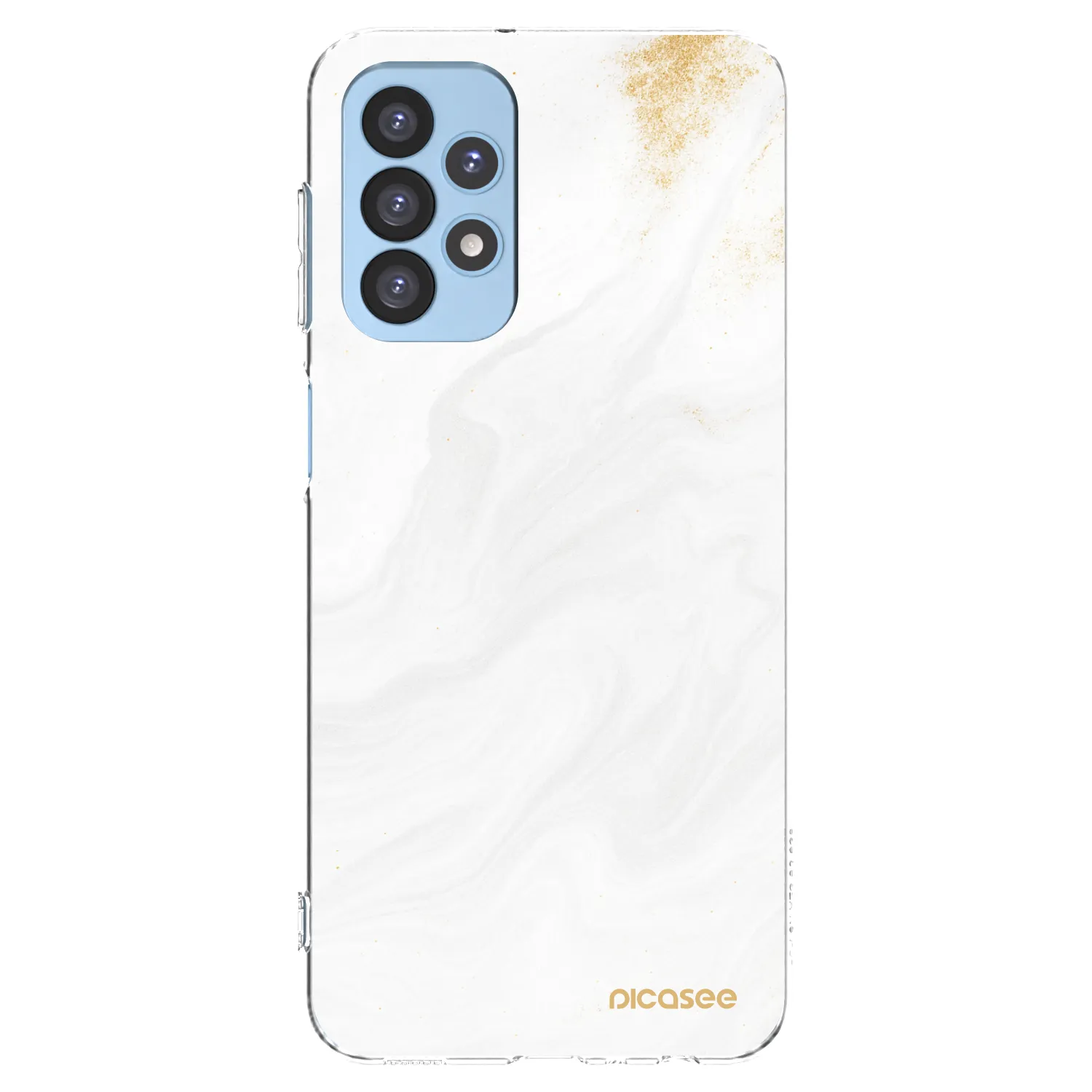 Picasee Samsung Galaxy A23 A235F 4G Hülle - Transparentes Silikon - White