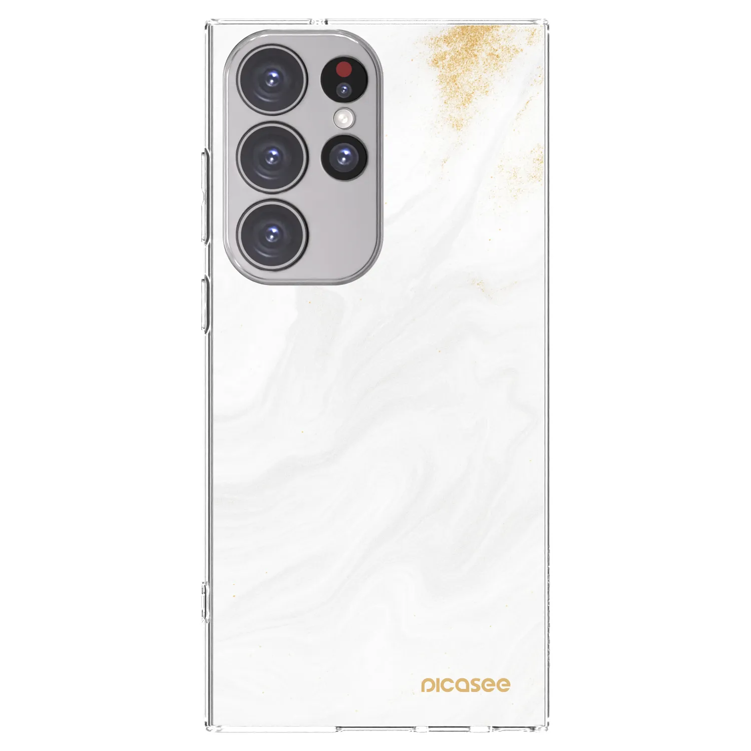 Picasee Samsung Galaxy S23 Ultra 5G Hülle - Transparentes Silikon - White