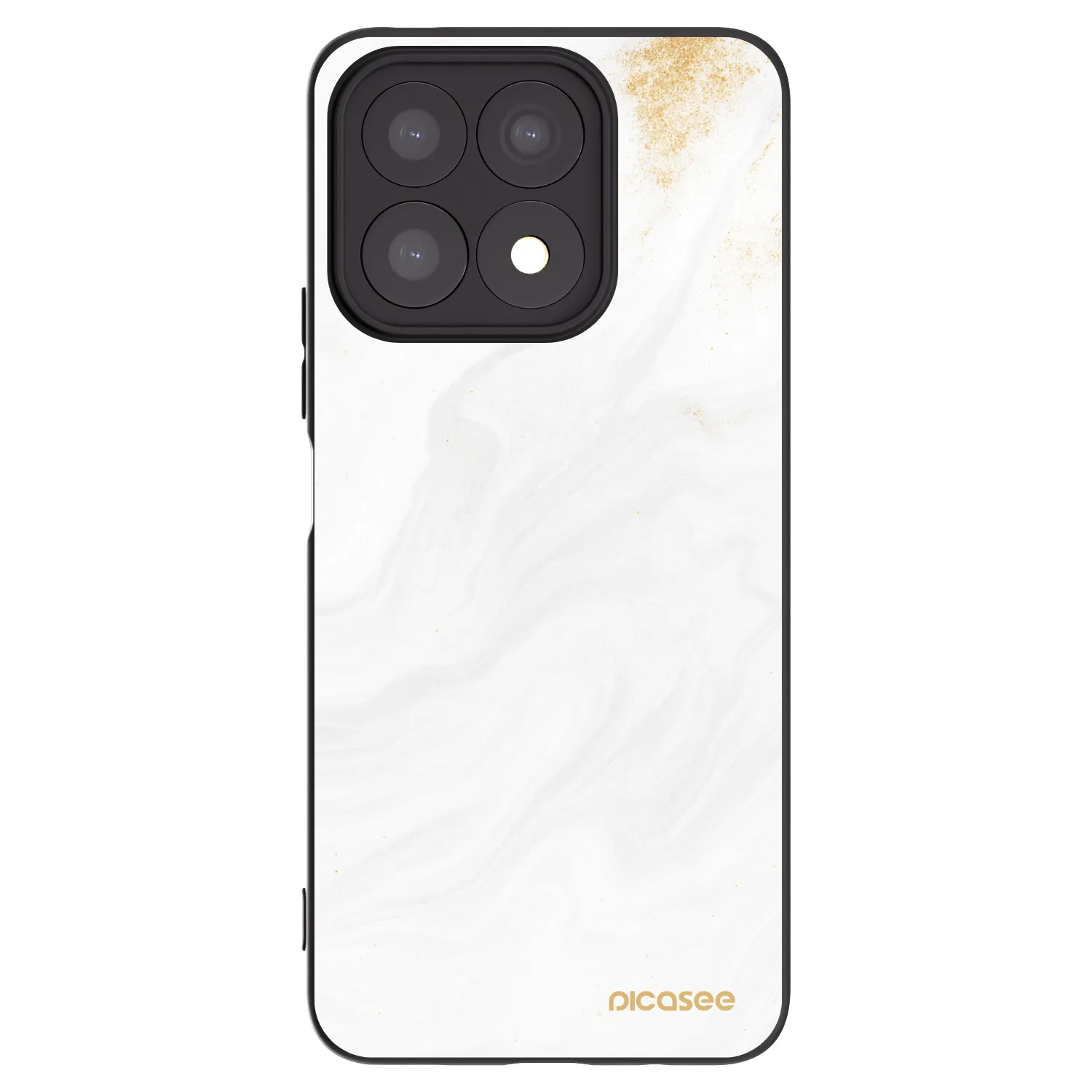Picasee Honor X8a Hülle - Schwarzes Silikon - White