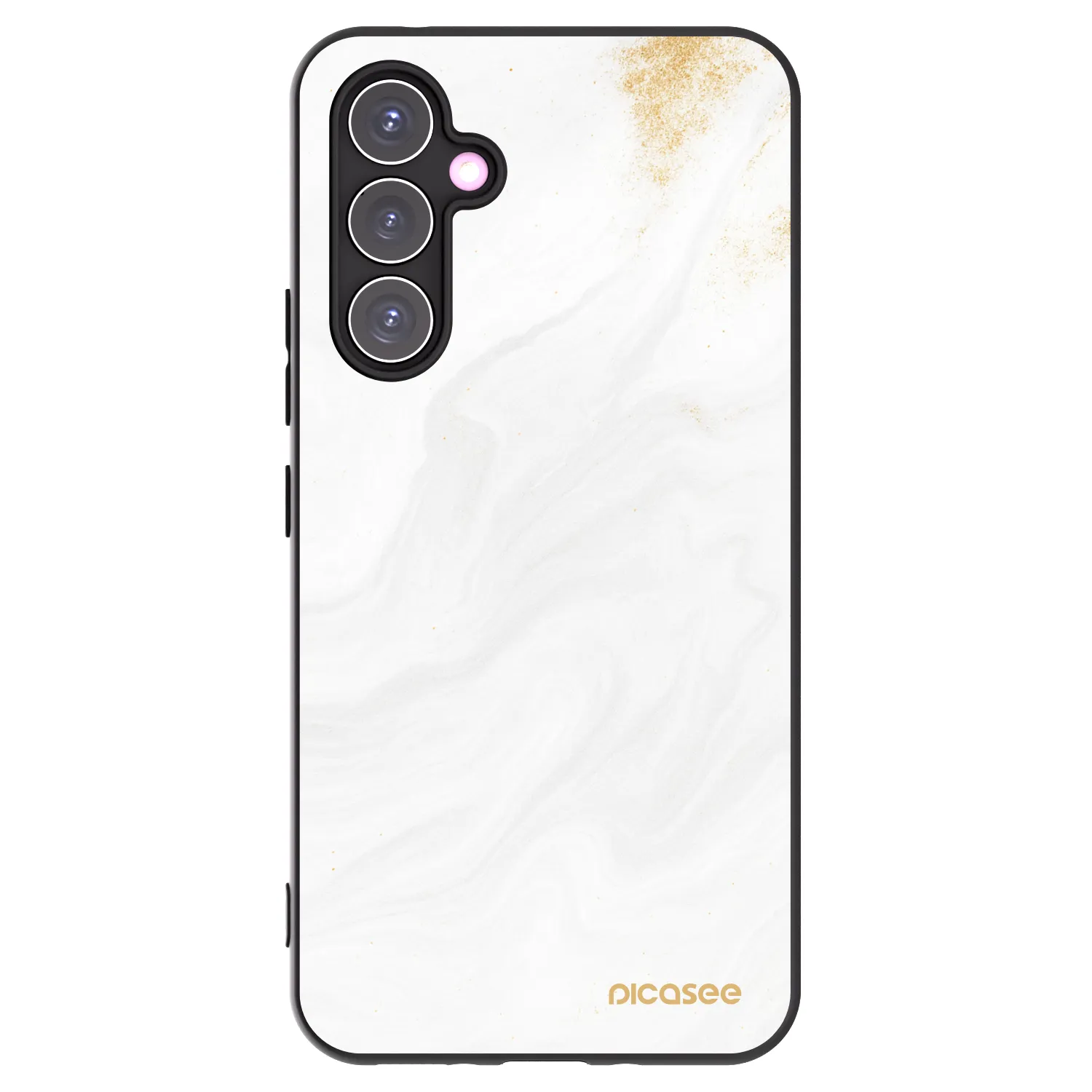 Picasee Samsung Galaxy A54 5G A546B Hülle - Schwarzes Silikon - White