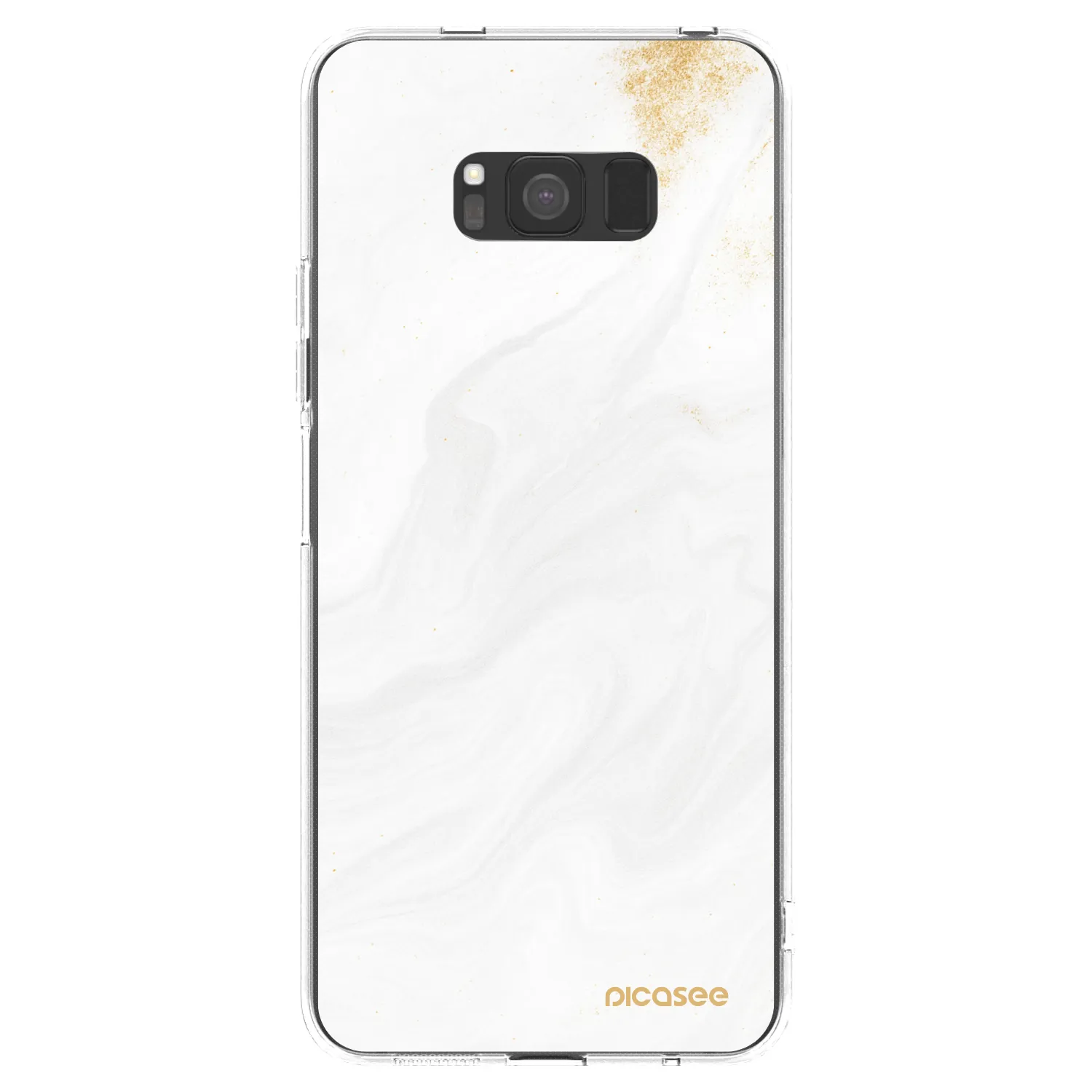 Picasee Samsung Galaxy S8 G950F Hülle - Transparentes Silikon - White