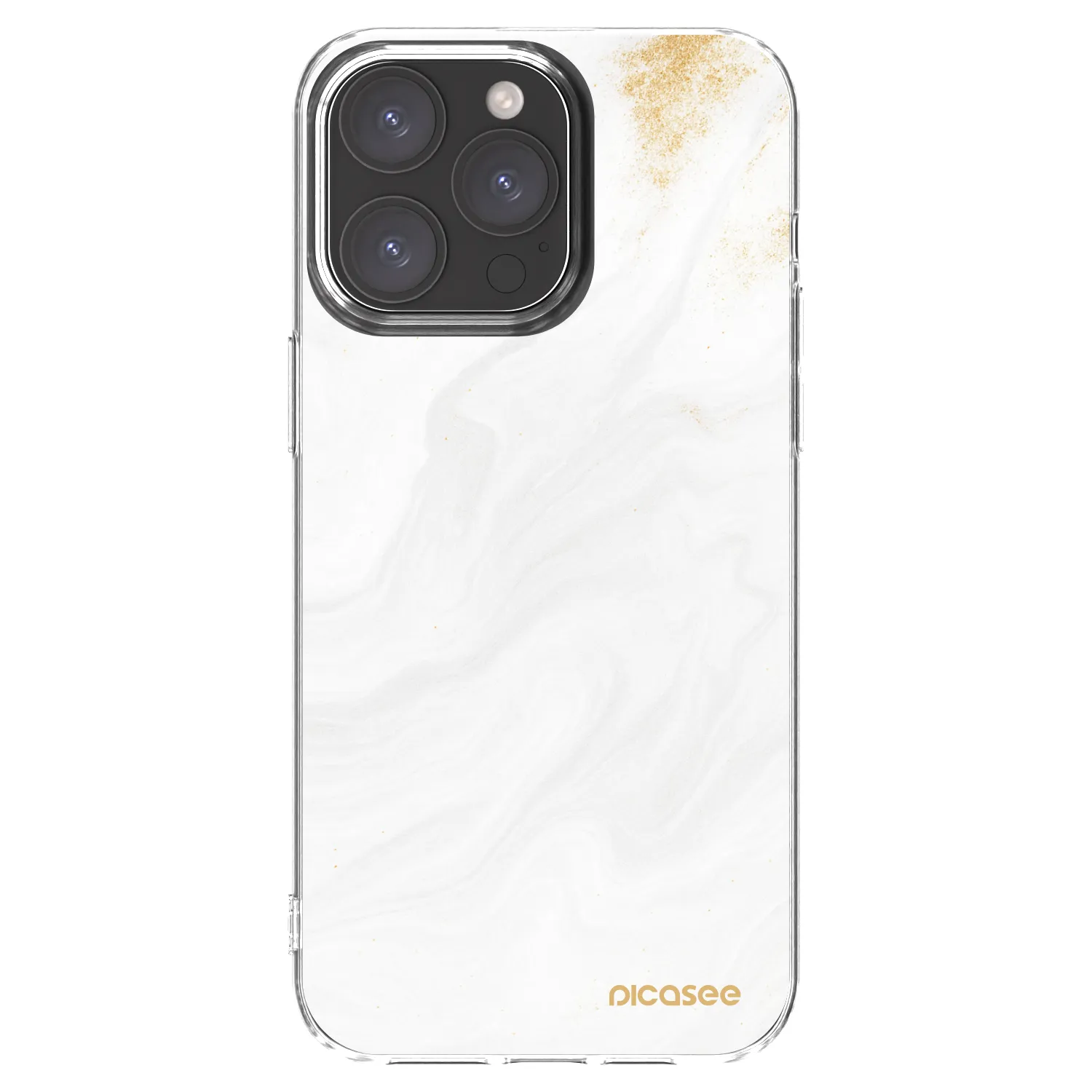Picasee Apple iPhone 15 Pro Max Hülle - Transparentes Silikon - White