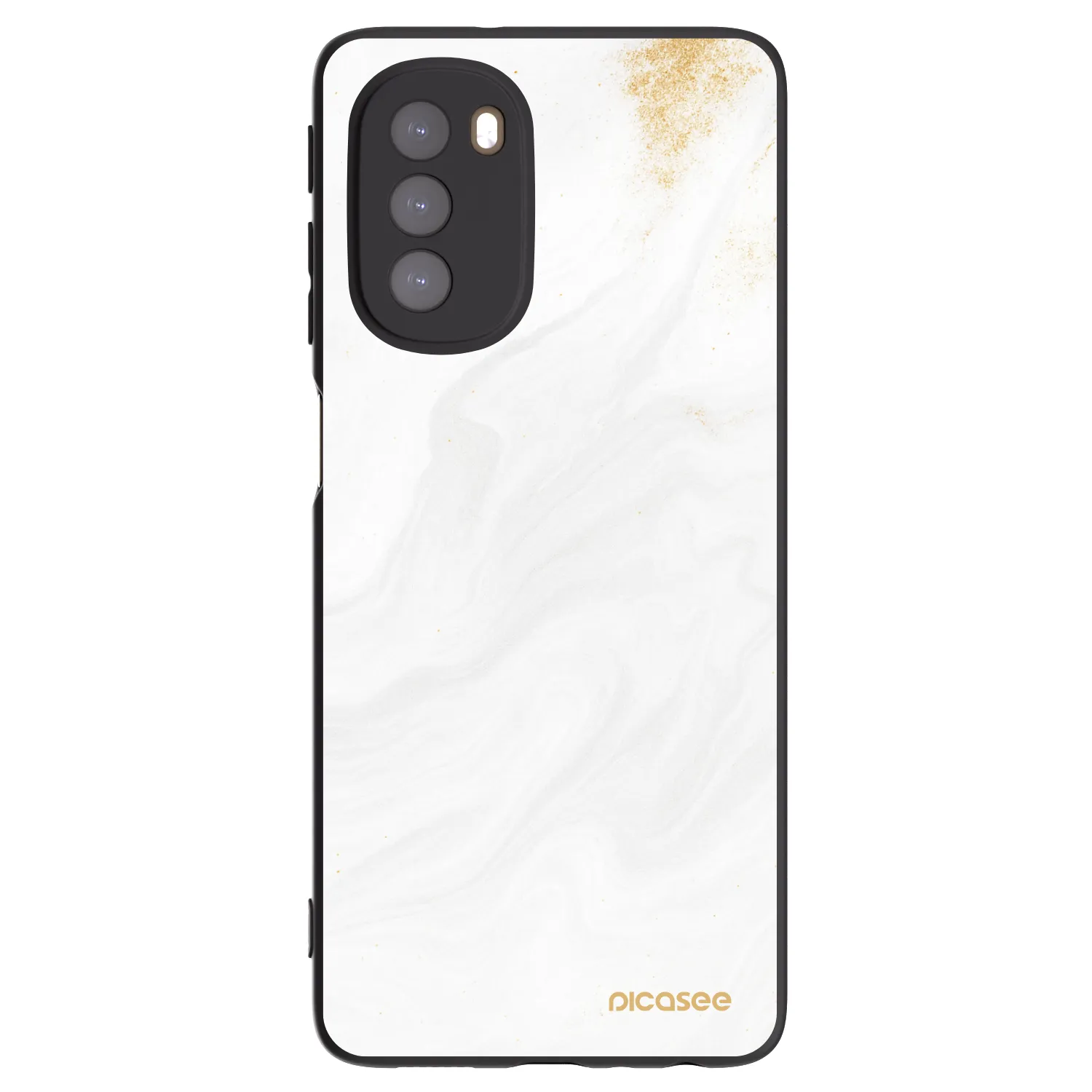 Picasee Motorola Moto G51 Hülle - Schwarzes Silikon - White