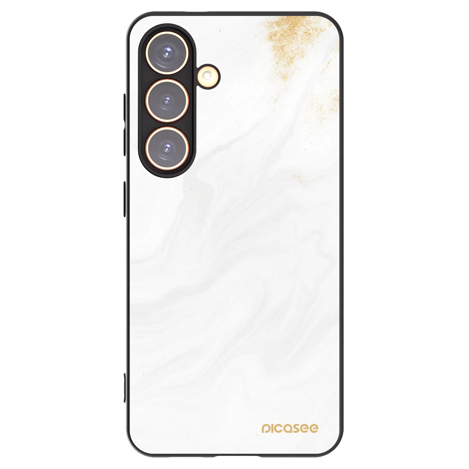 Picasee Samsung Galaxy S24 S921B 5G Hülle - Schwarzes Silikon - White