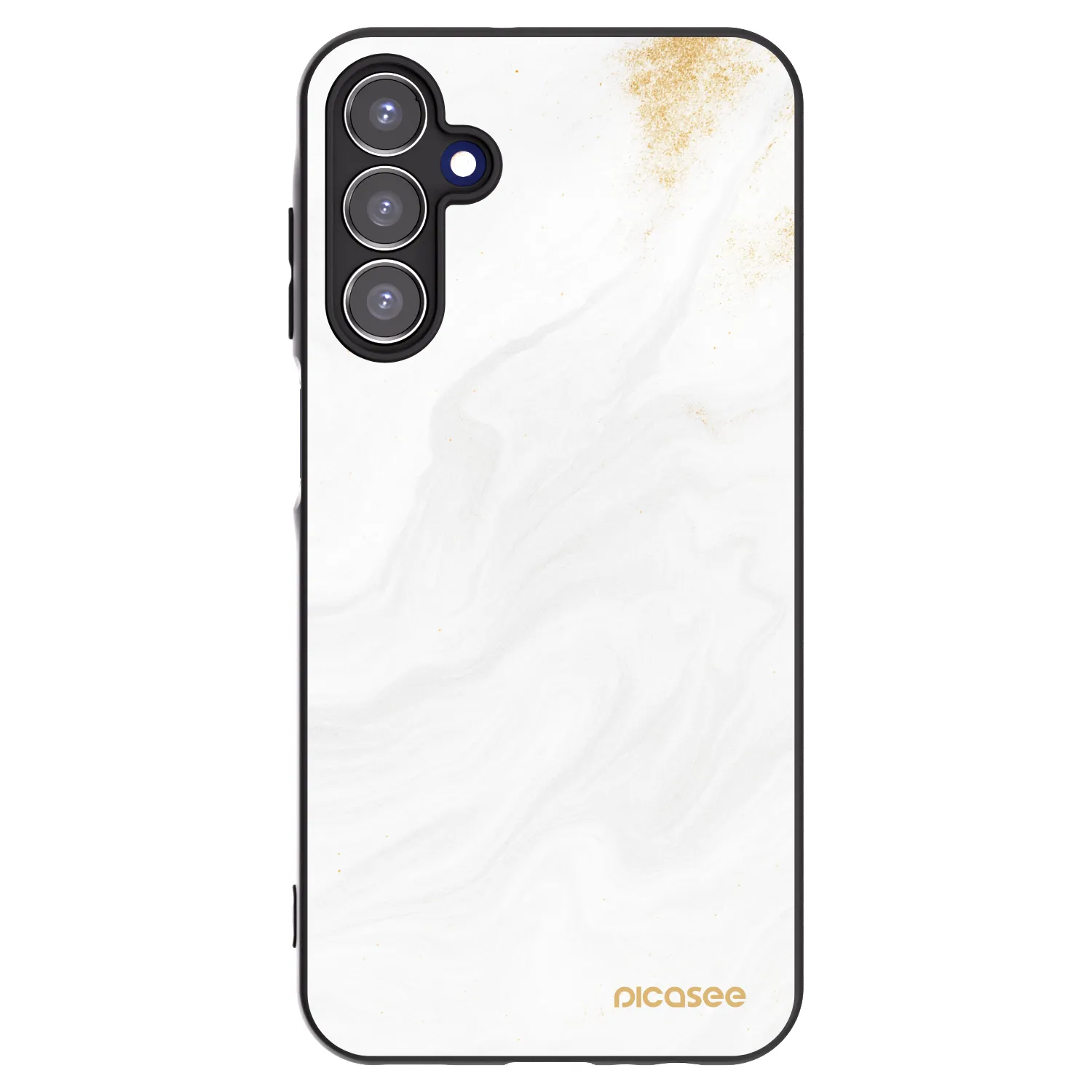 Picasee Samsung Galaxy A15 A156B 5G Hülle - Schwarzes Silikon - White