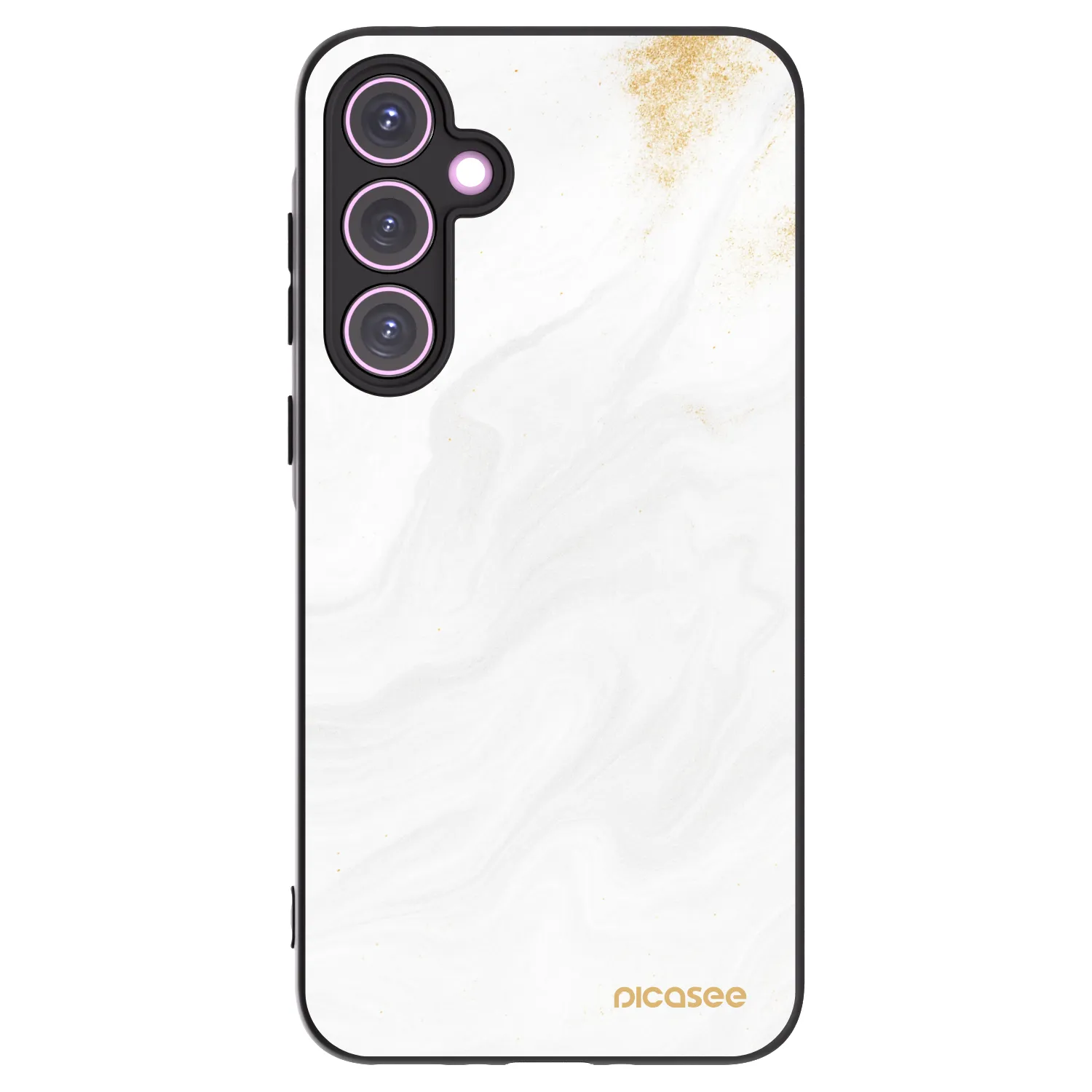Picasee Samsung Galaxy A35 5G A356B Hülle - Schwarzes Silikon - White