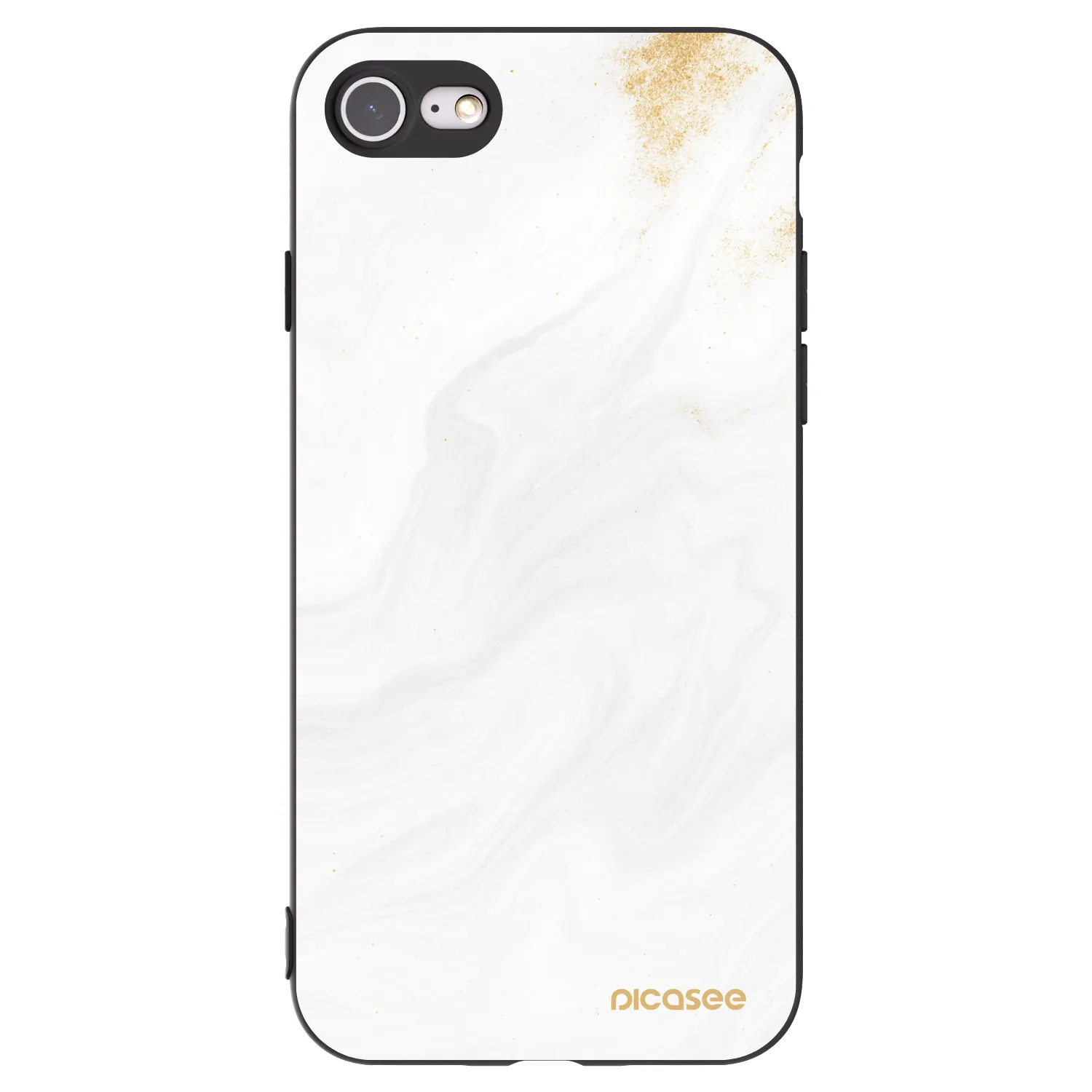Picasee Apple iPhone 8 Hülle - Schwarzes Silikon - White