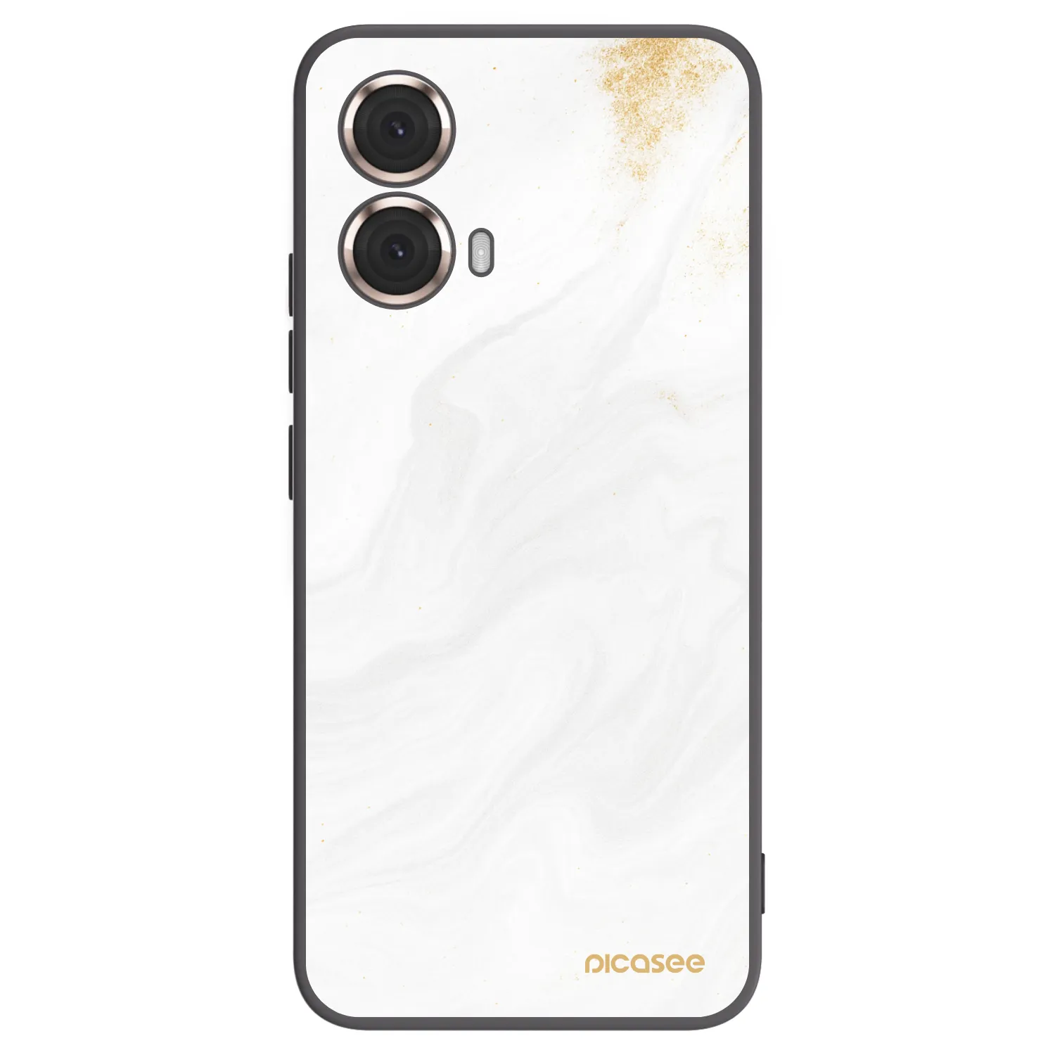 Picasee Motorola Moto G85 Hülle - Schwarzes Silikon - White
