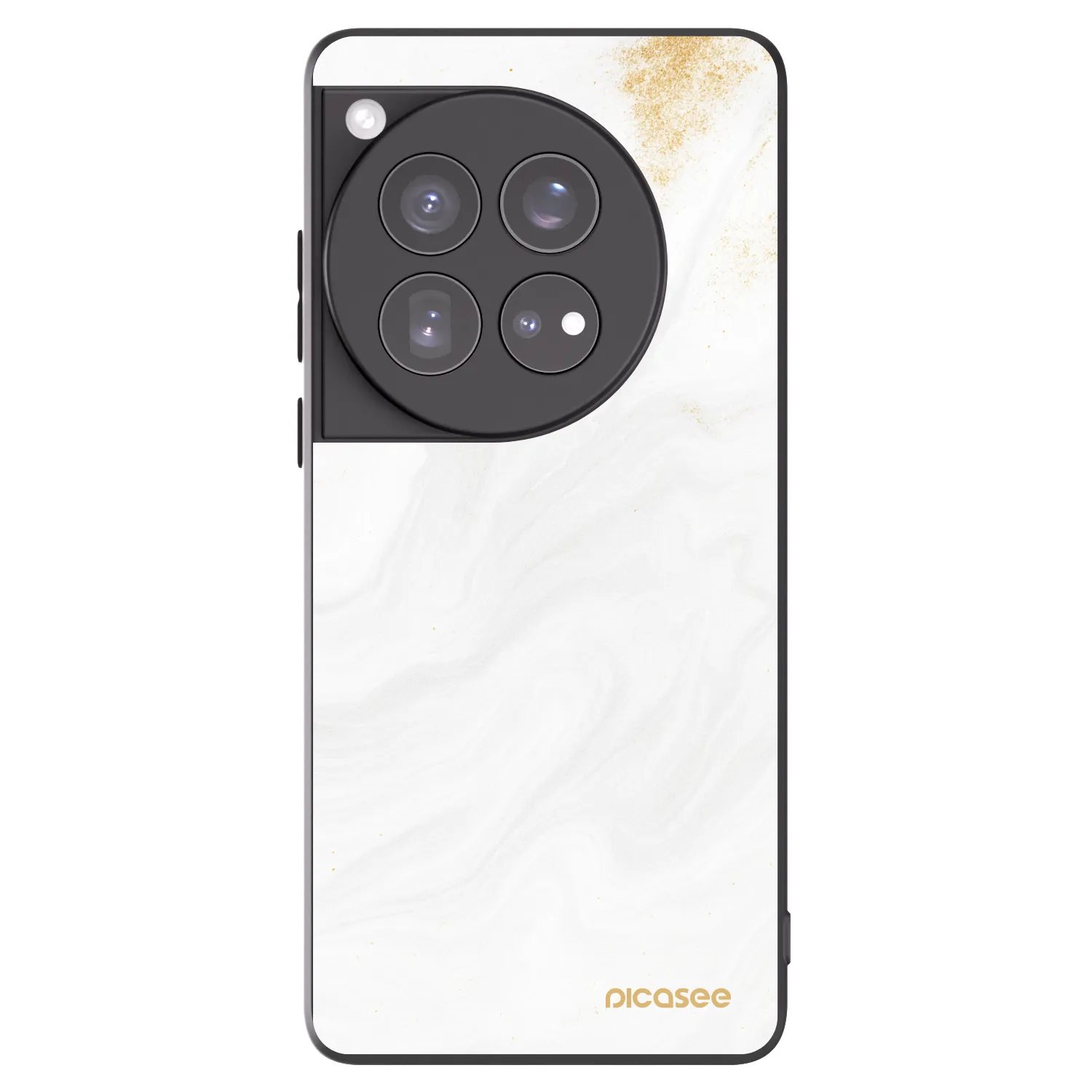 Picasee OnePlus 12 5G Hülle - Schwarzes Silikon - White