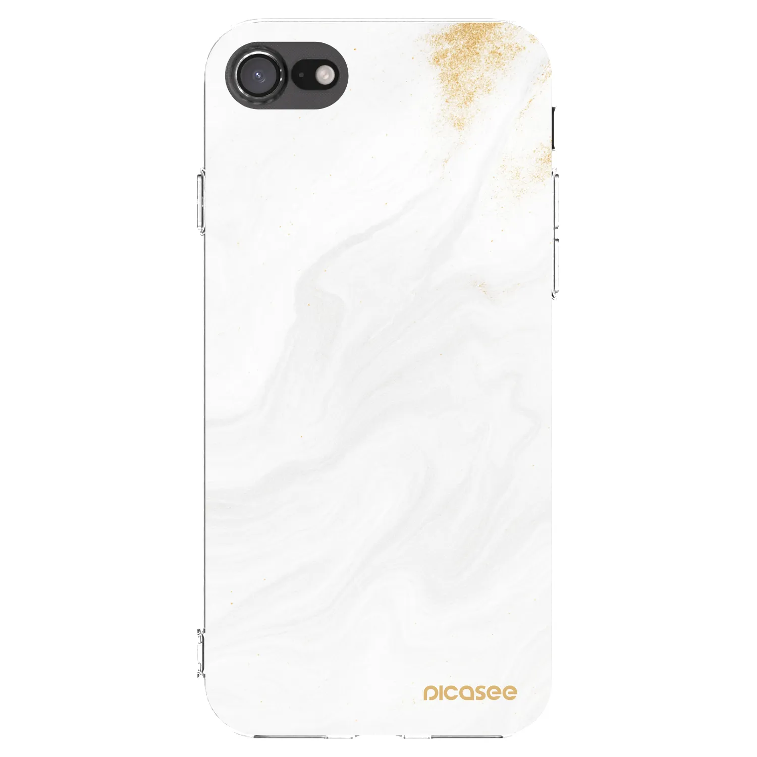 Picasee Apple iPhone 7 Hülle - Transparentes Silikon - White