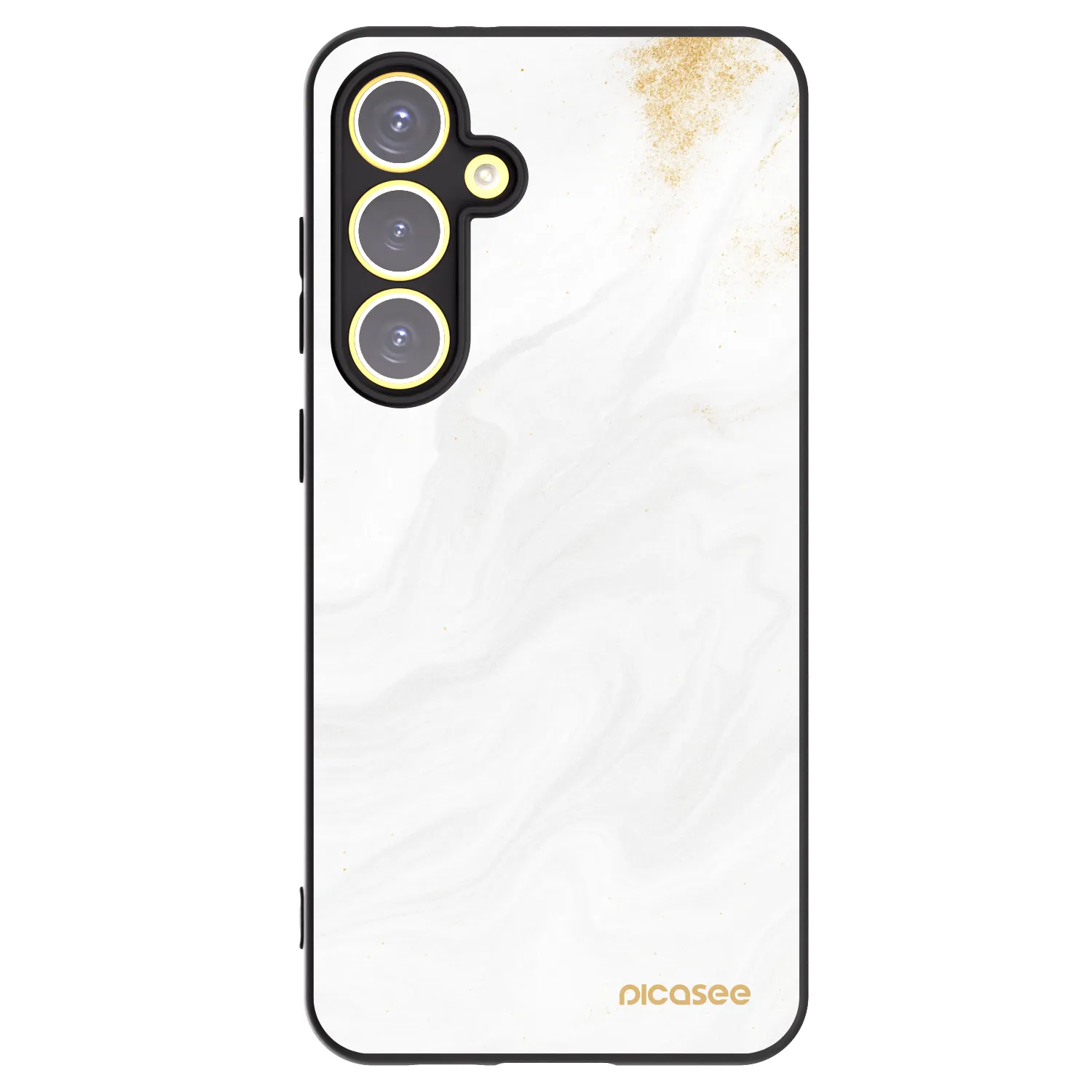 Picasee Samsung Galaxy S24 FE S721B Hülle - Schwarzes Silikon - White