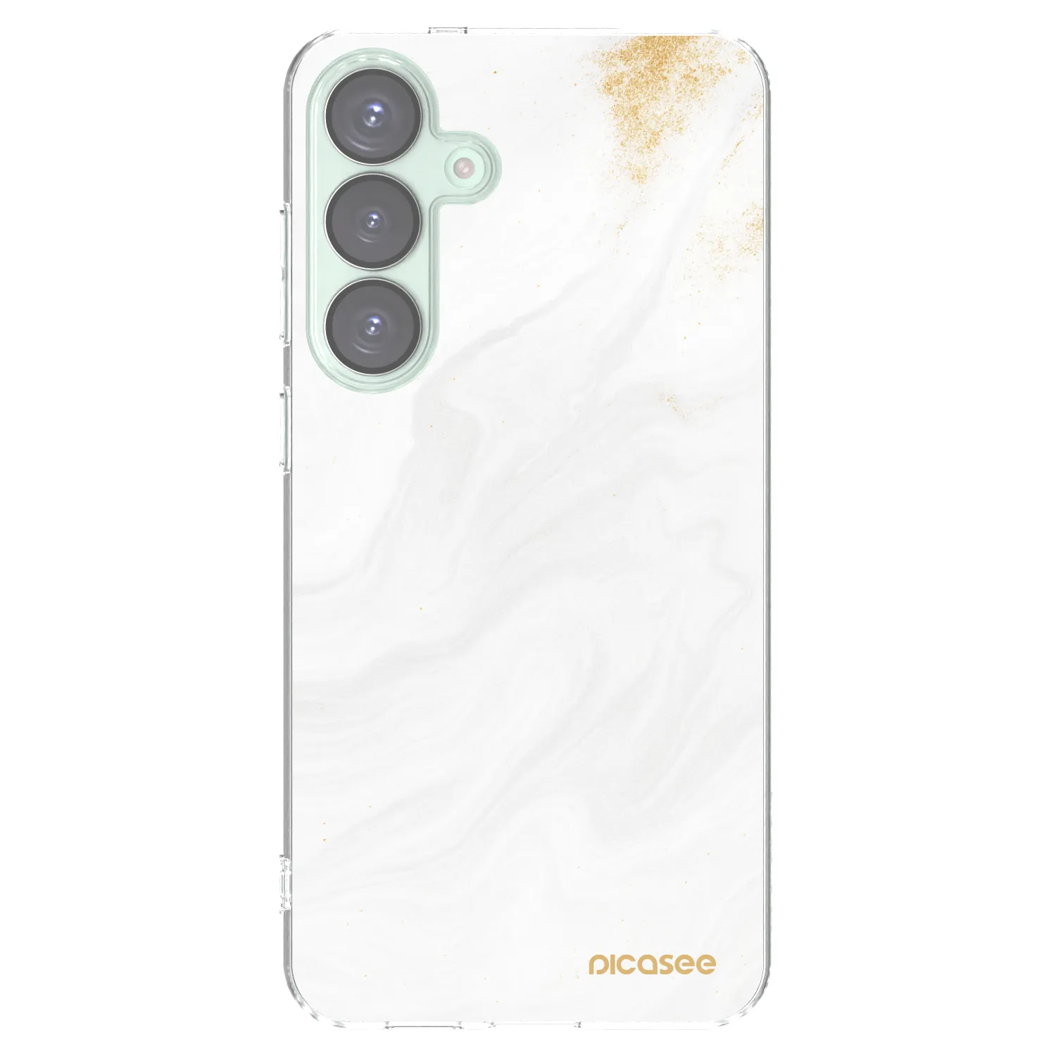 Picasee Samsung Galaxy S25+ 5G Hülle - Transparentes Silikon - White