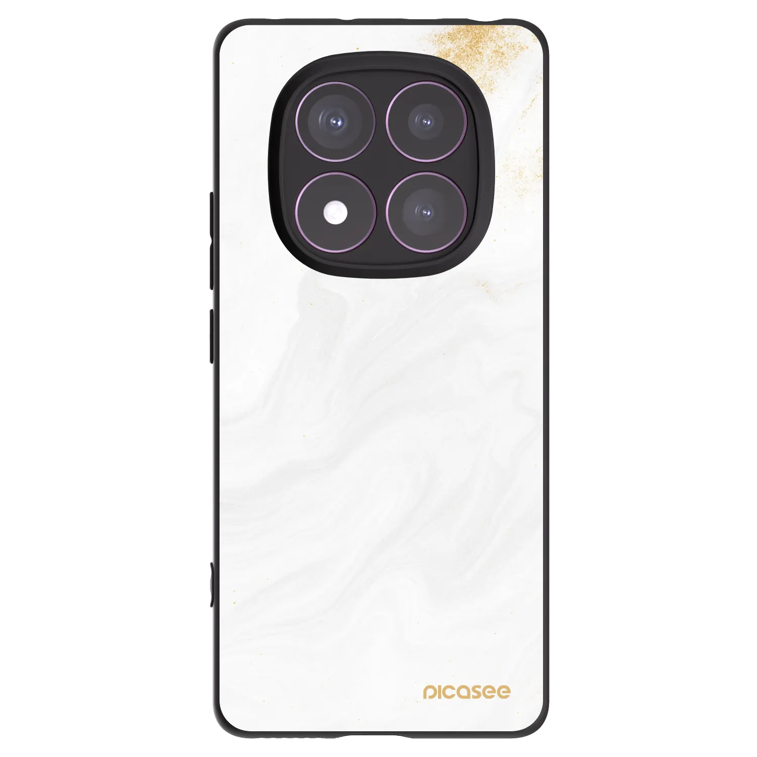 Picasee Xiaomi Redmi Note 14 Pro 4G Hülle - Schwarzes Silikon - White