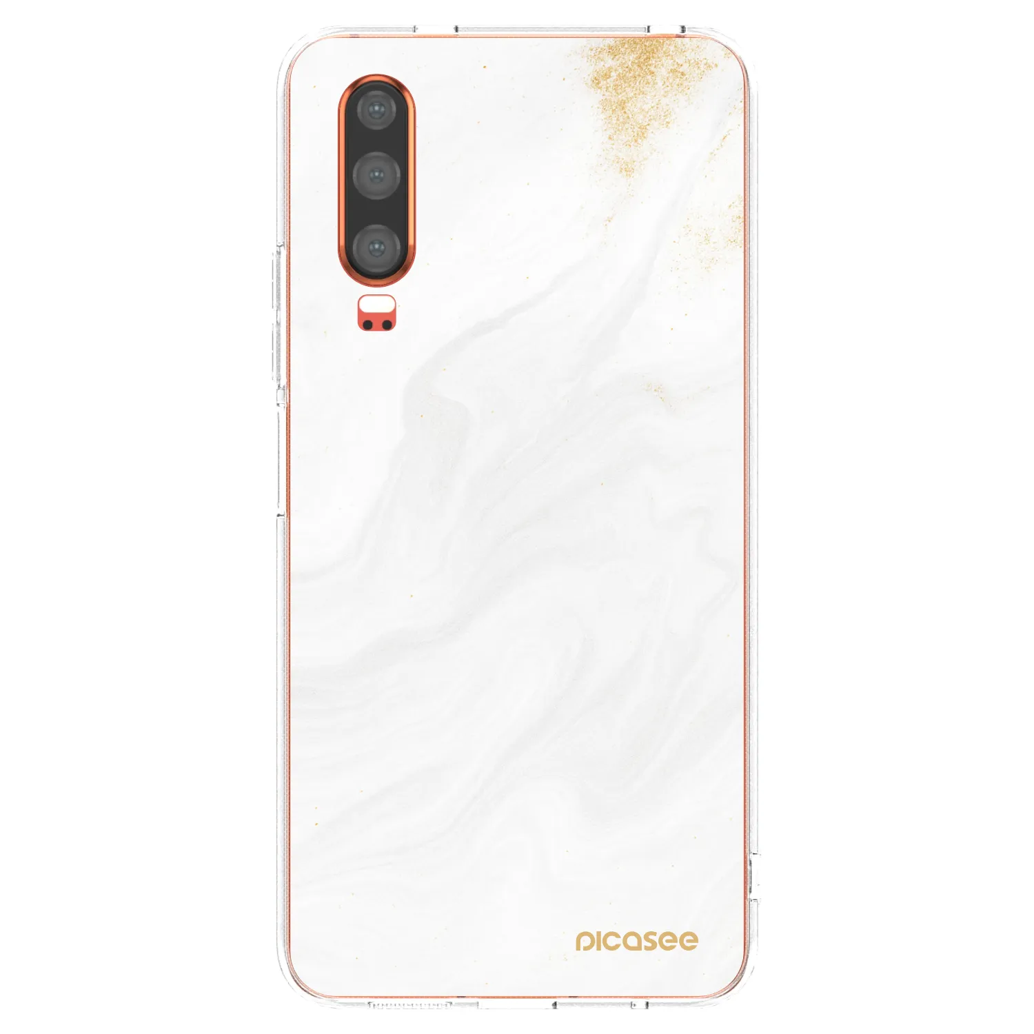 Picasee Huawei P30 Hülle - Transparentes Silikon - White