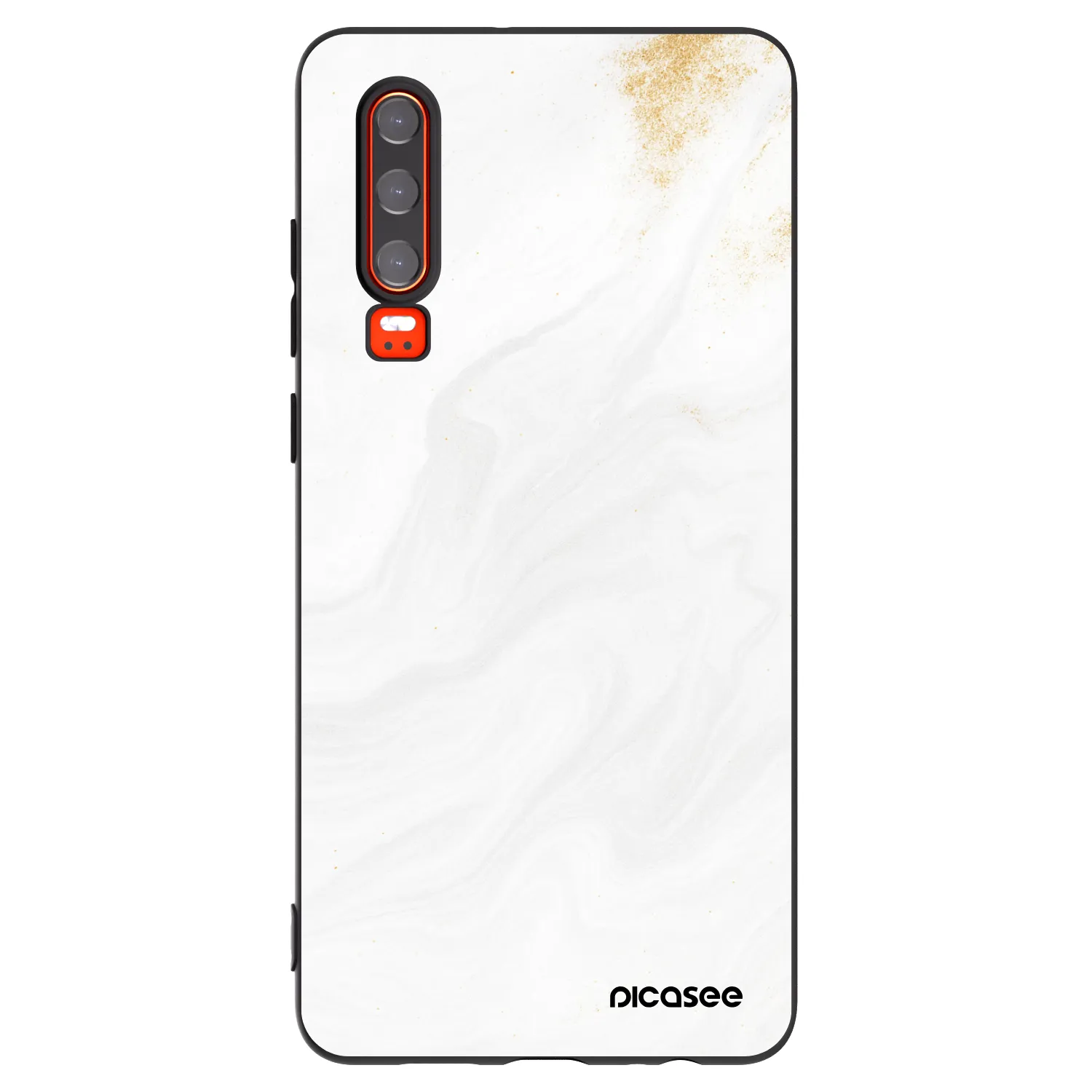 Picasee Huawei P30 Hülle - Schwarzes Silikon - White