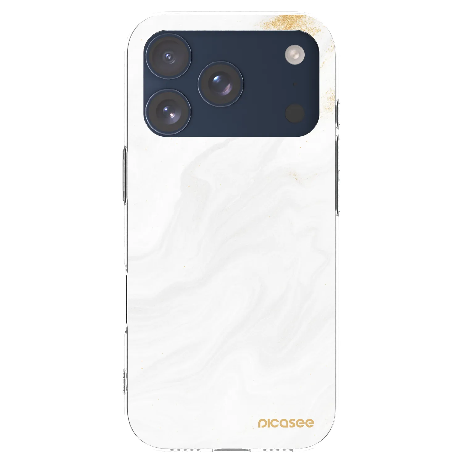 Picasee Apple iPhone 17 Pro Hülle - Transparentes Silikon - White